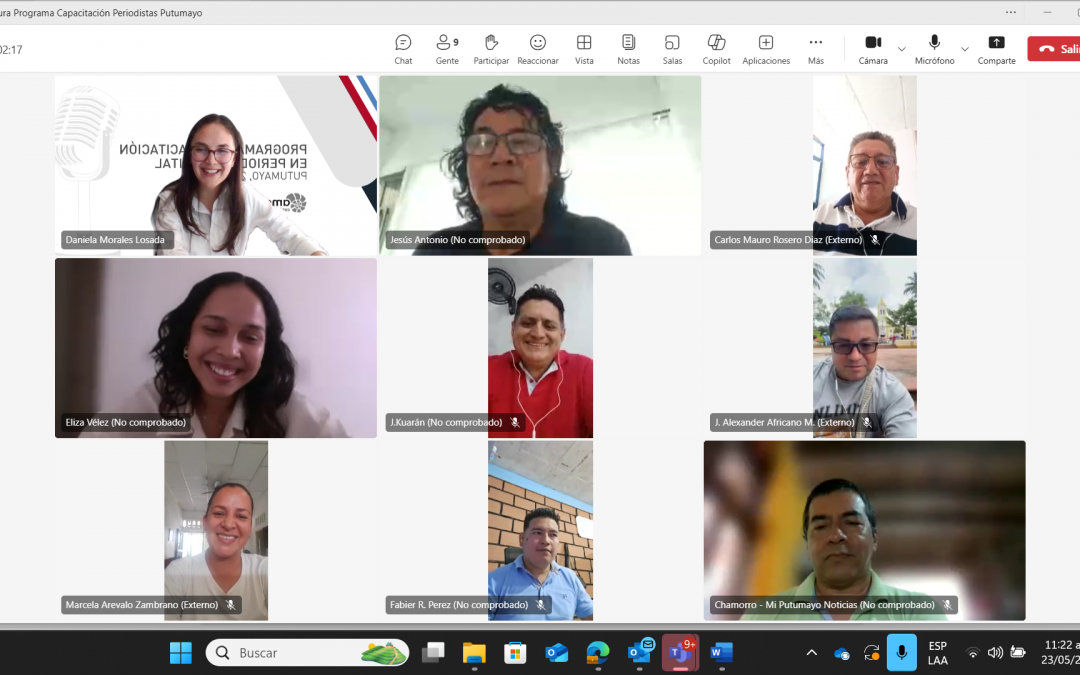 Amerisur impulsa el fortalecimiento del periodismo territorial en Putumayo